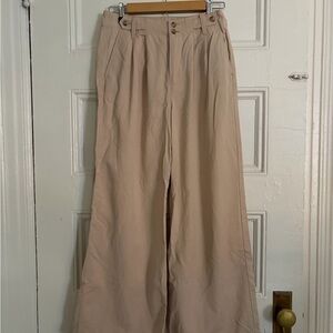 Madewell Khaki Wide-Leg Chinos